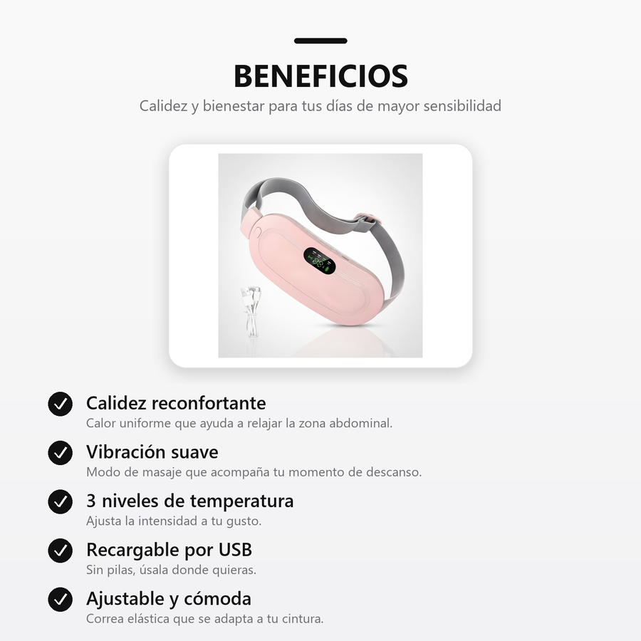 Almohadilla termica banda para colicos - beneficios