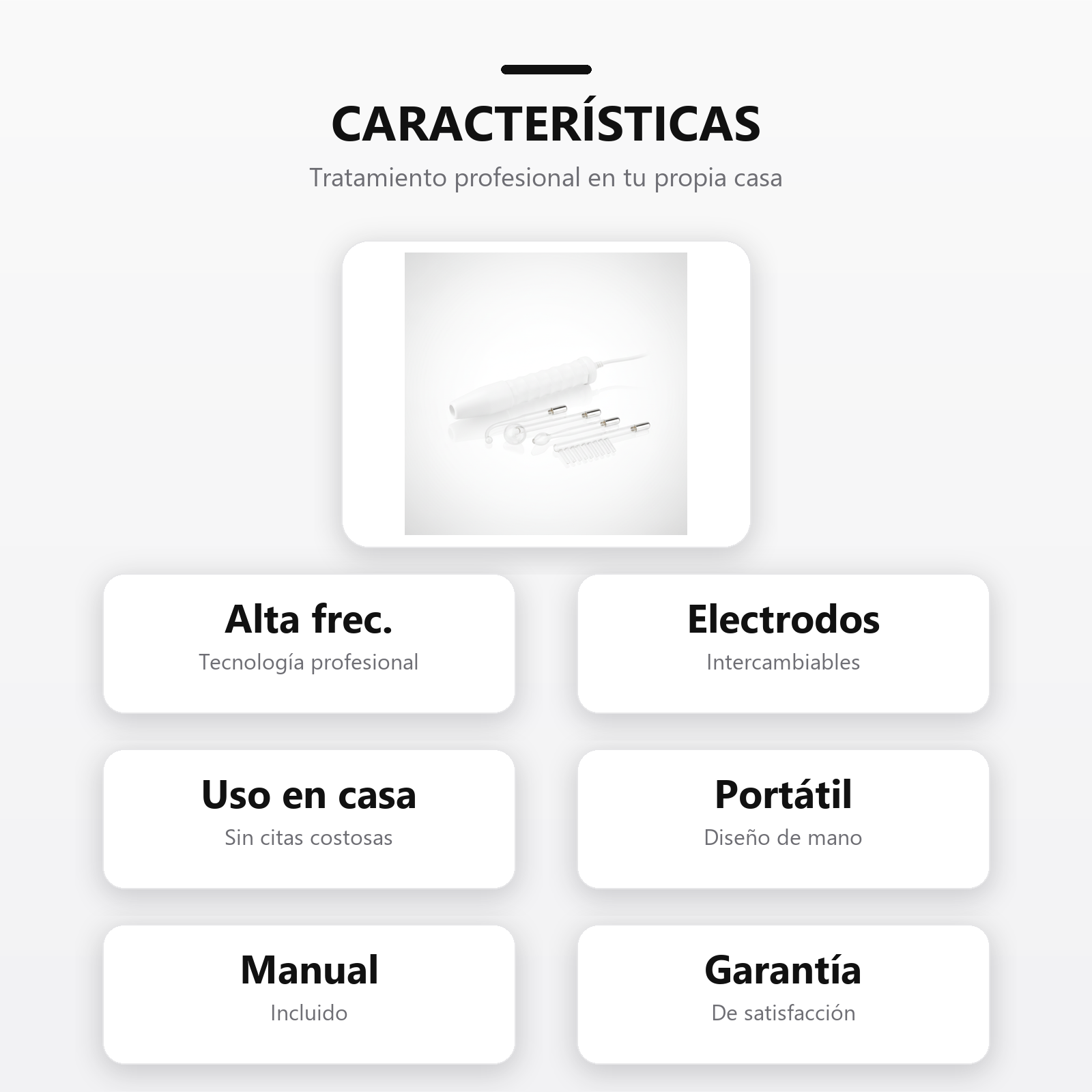 Alta Frecuencia Facial caracteristicas