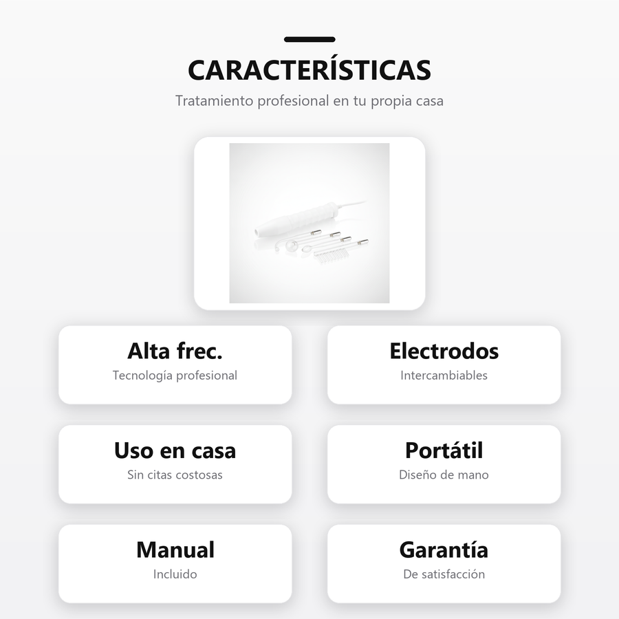 Alta Frecuencia Facial caracteristicas