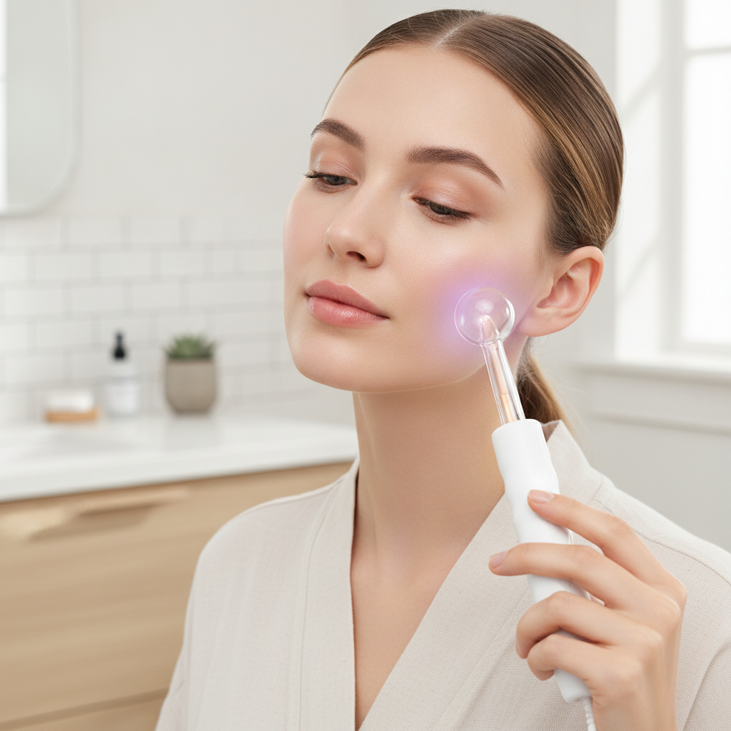 Alta Frecuencia Facial en uso