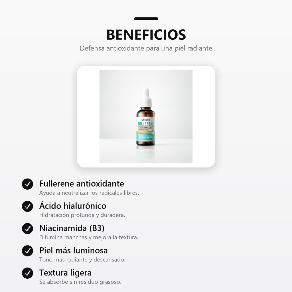 Serum Antioxidante Avanzado beneficios