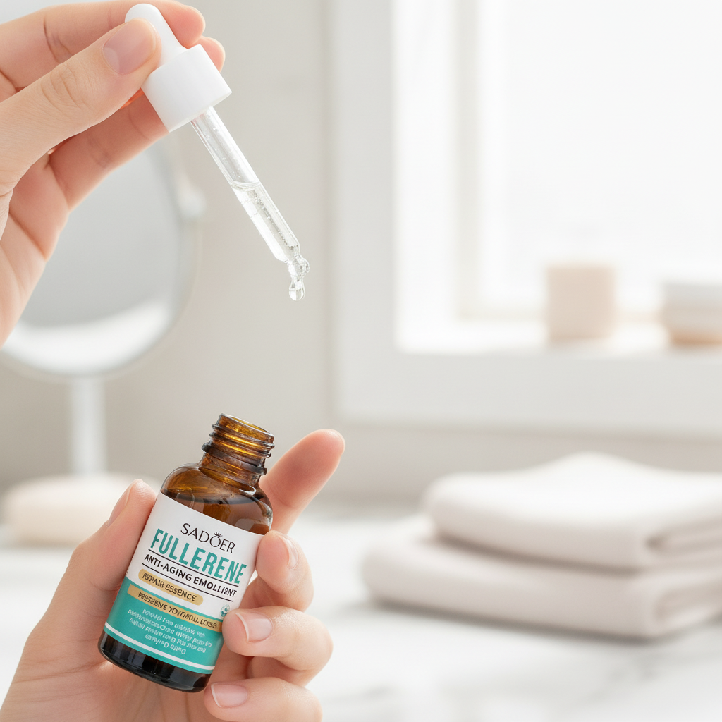 Serum Antioxidante Avanzado en uso