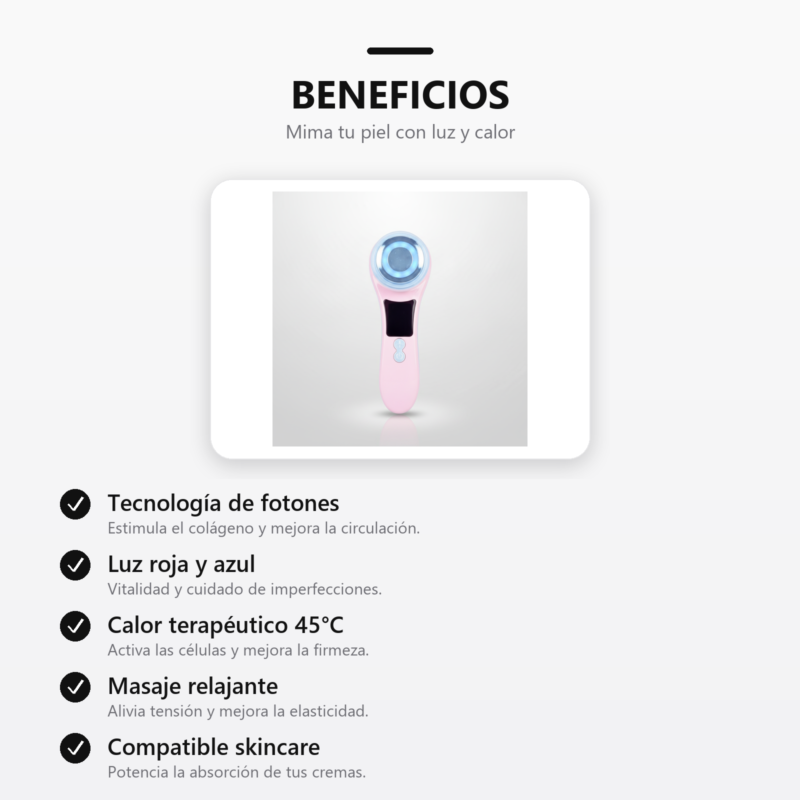 Masajeador de Fotones beneficios