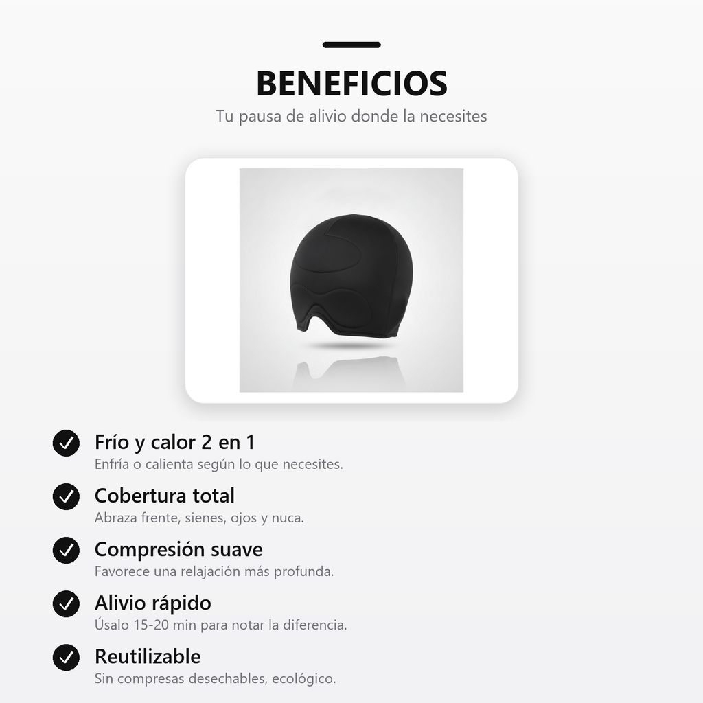 Gorro Terapeutico Migrana beneficios