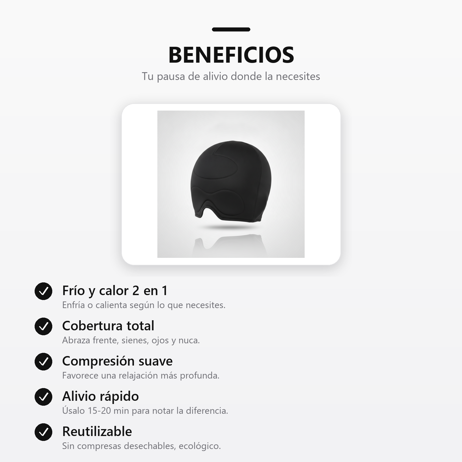 Gorro Terapeutico Migrana beneficios