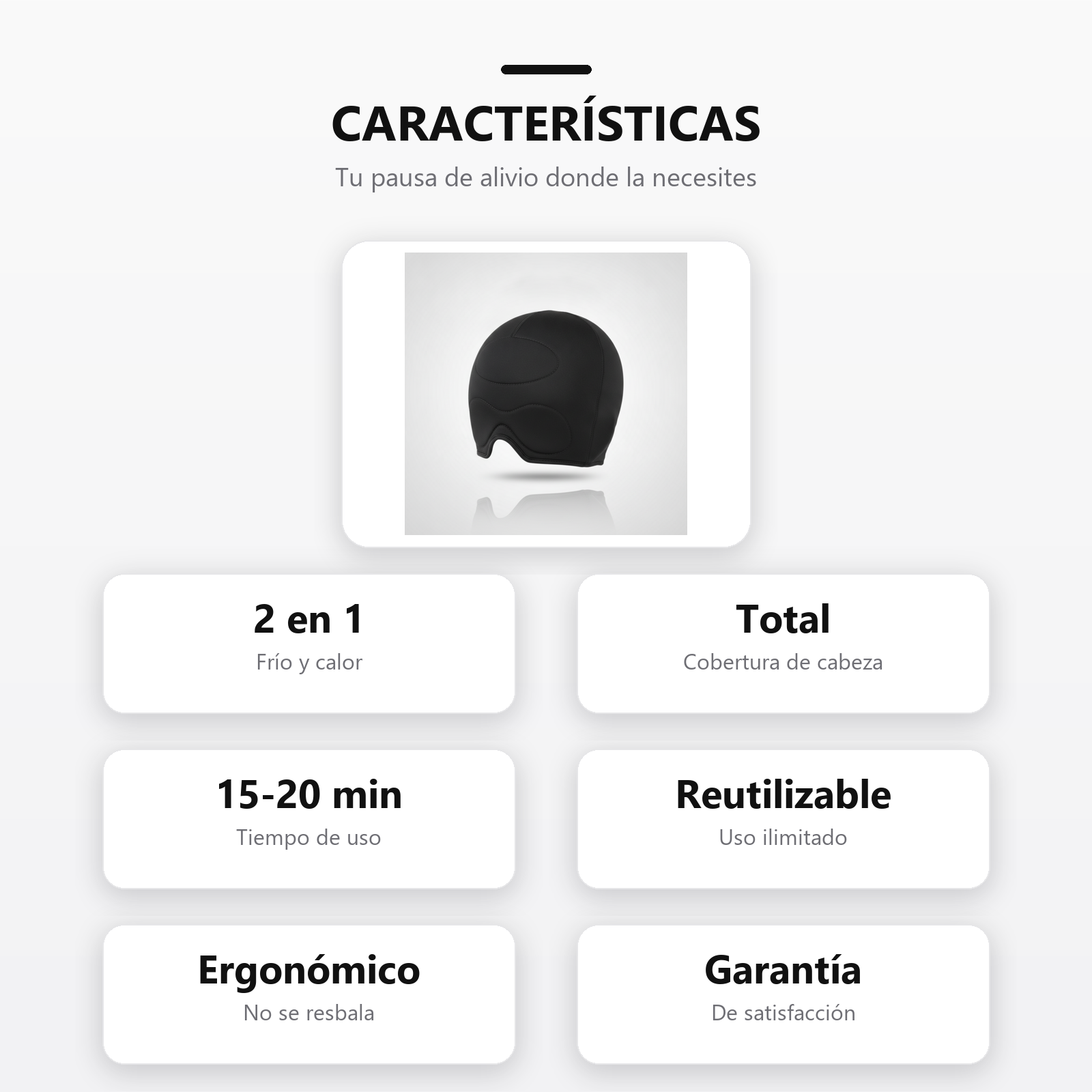 Gorro Terapeutico Migrana caracteristicas