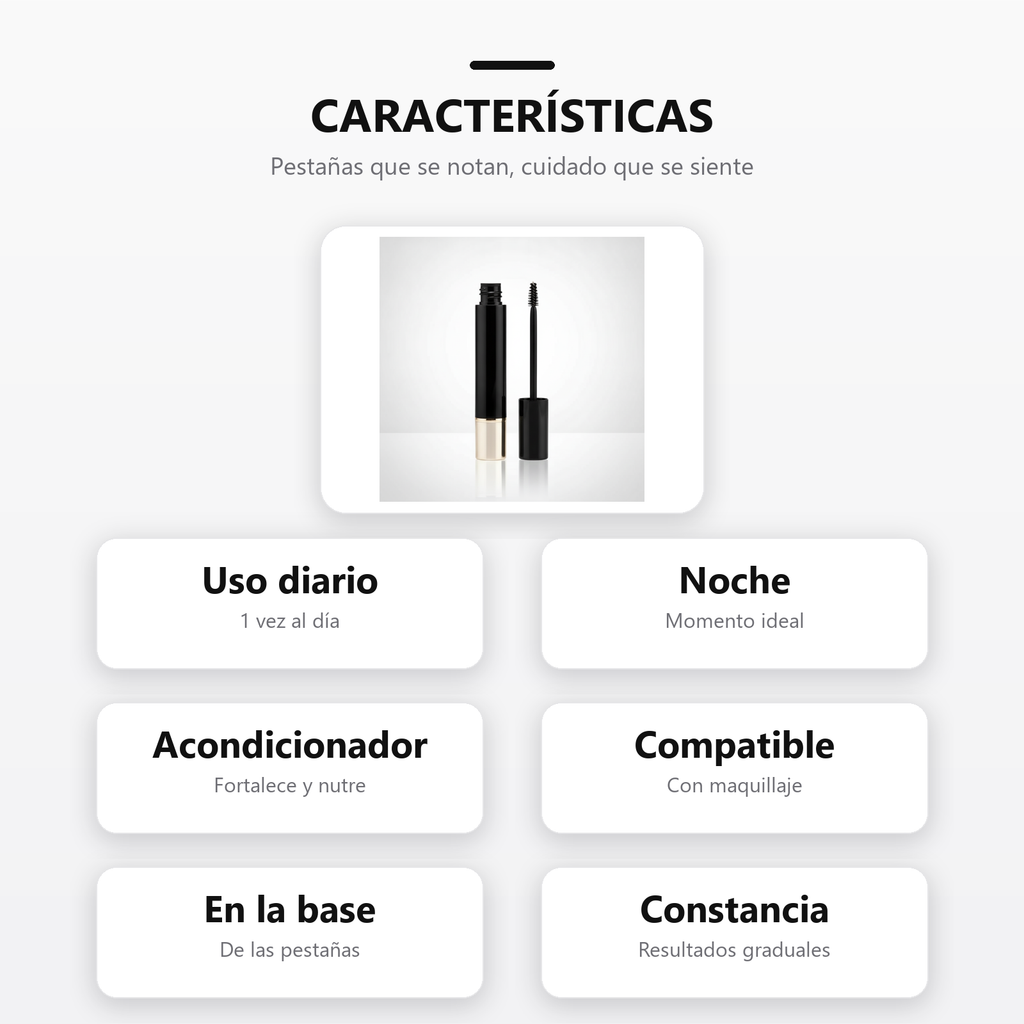 Serum Alargador de Pestanas caracteristicas