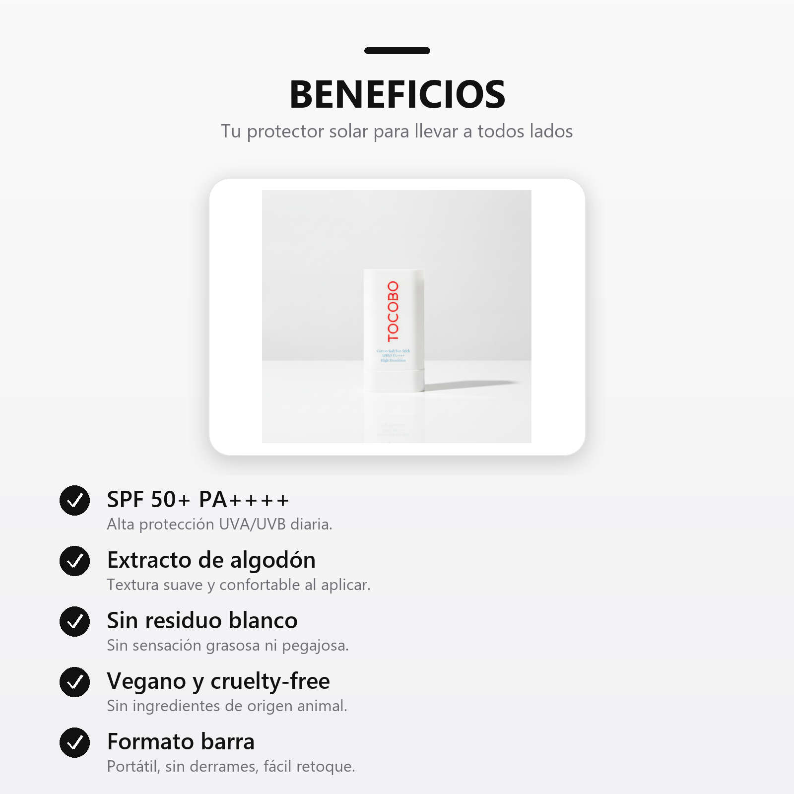 Protector Solar TOCOBO beneficios