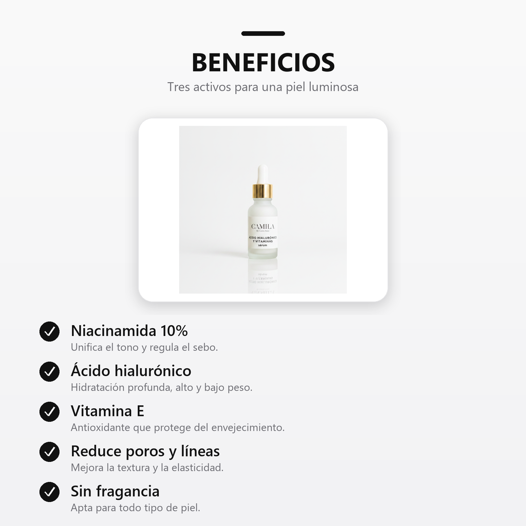 Serum de Vitamina B3 beneficios